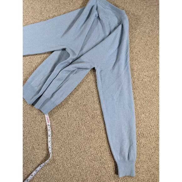 Pale blue Medium Raffi 100% wool crew neck sweater - Picture 13 of 16